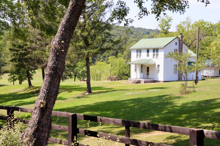 House the Potomac Eagle uses for the North Pole during the Christmas event