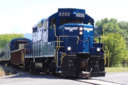 Canadian Pacific number 8250 coming back to the station