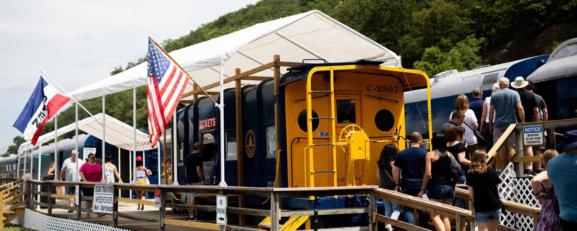 038A8557-scaled-1 Baltimore & Ohio Caboose C2507 used as a ticket window