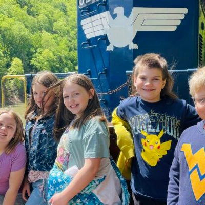 Classmates on the gondola car