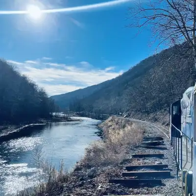 Sunset view through the Trough Canyon