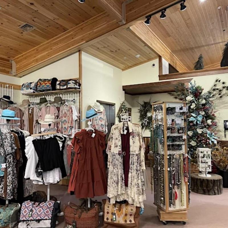 a room with many items on the counter